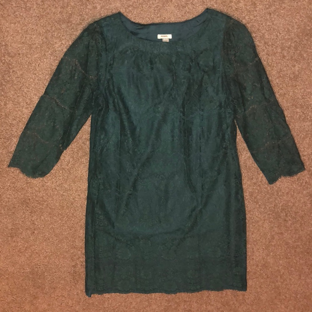 Green lace Fossil Dress